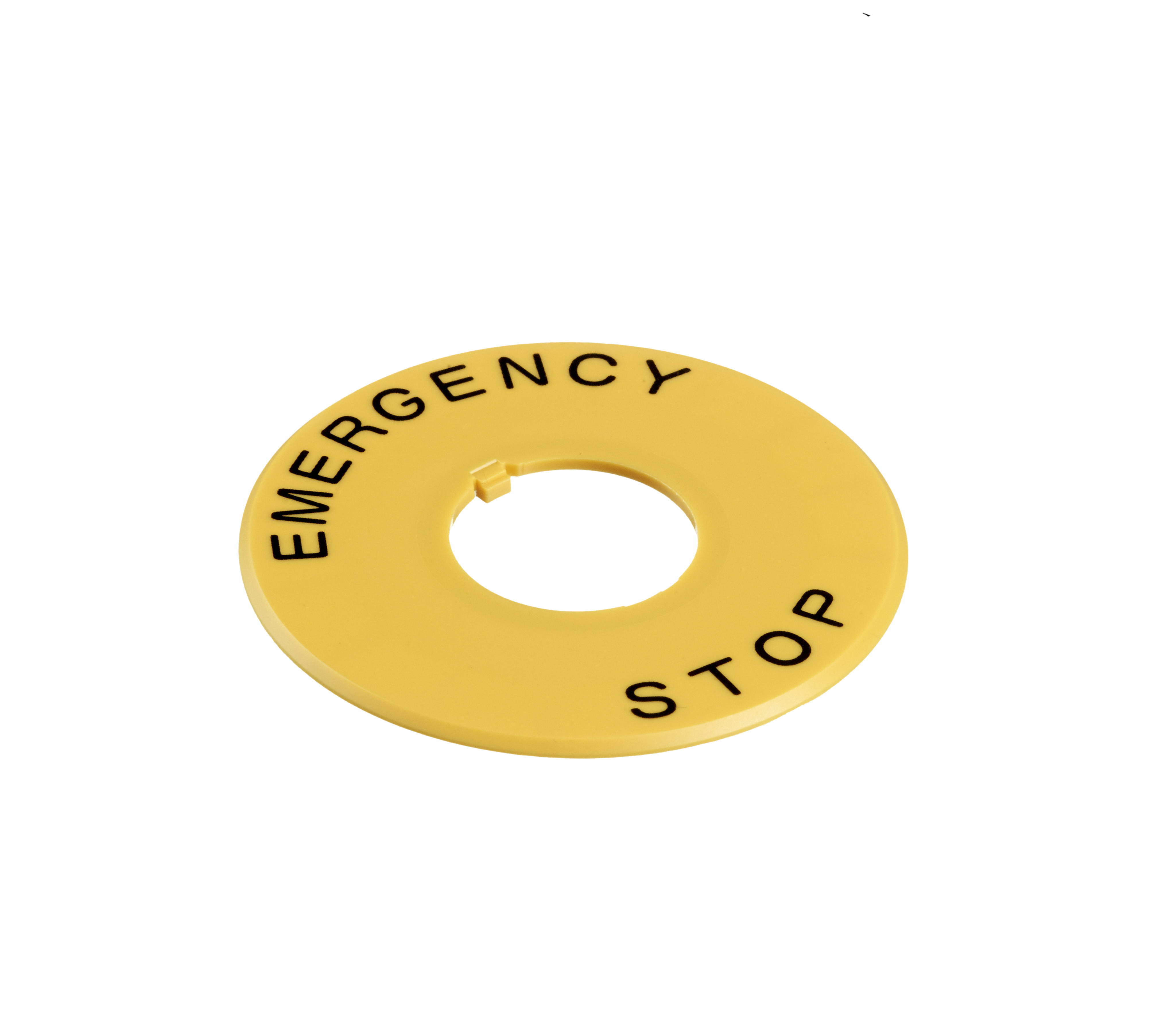 Noodstop 40mm tekstschild ”Emergency stop”