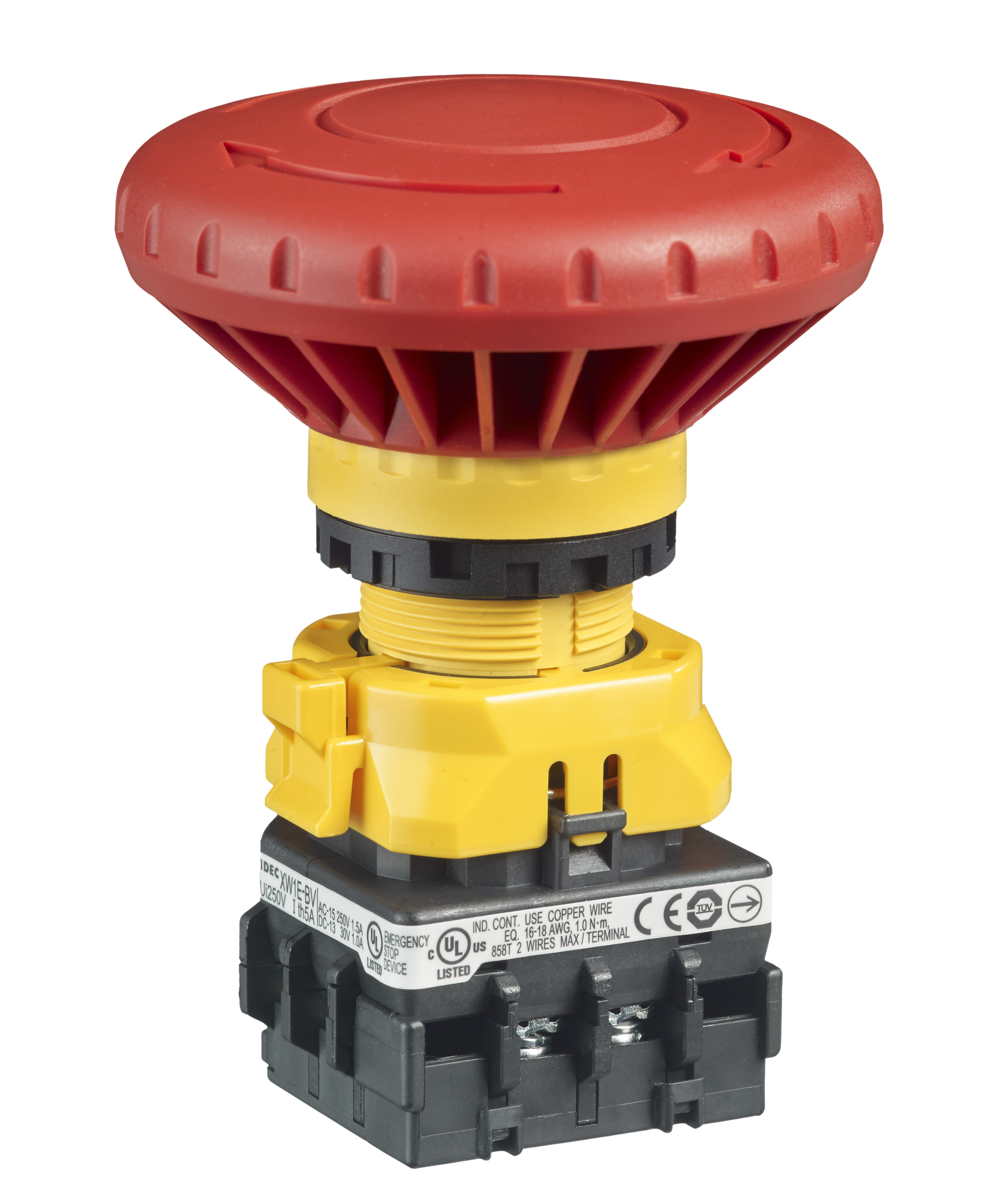 Noodstop safe-break 60mm 1xNO-3xNC draai-/trekontgr