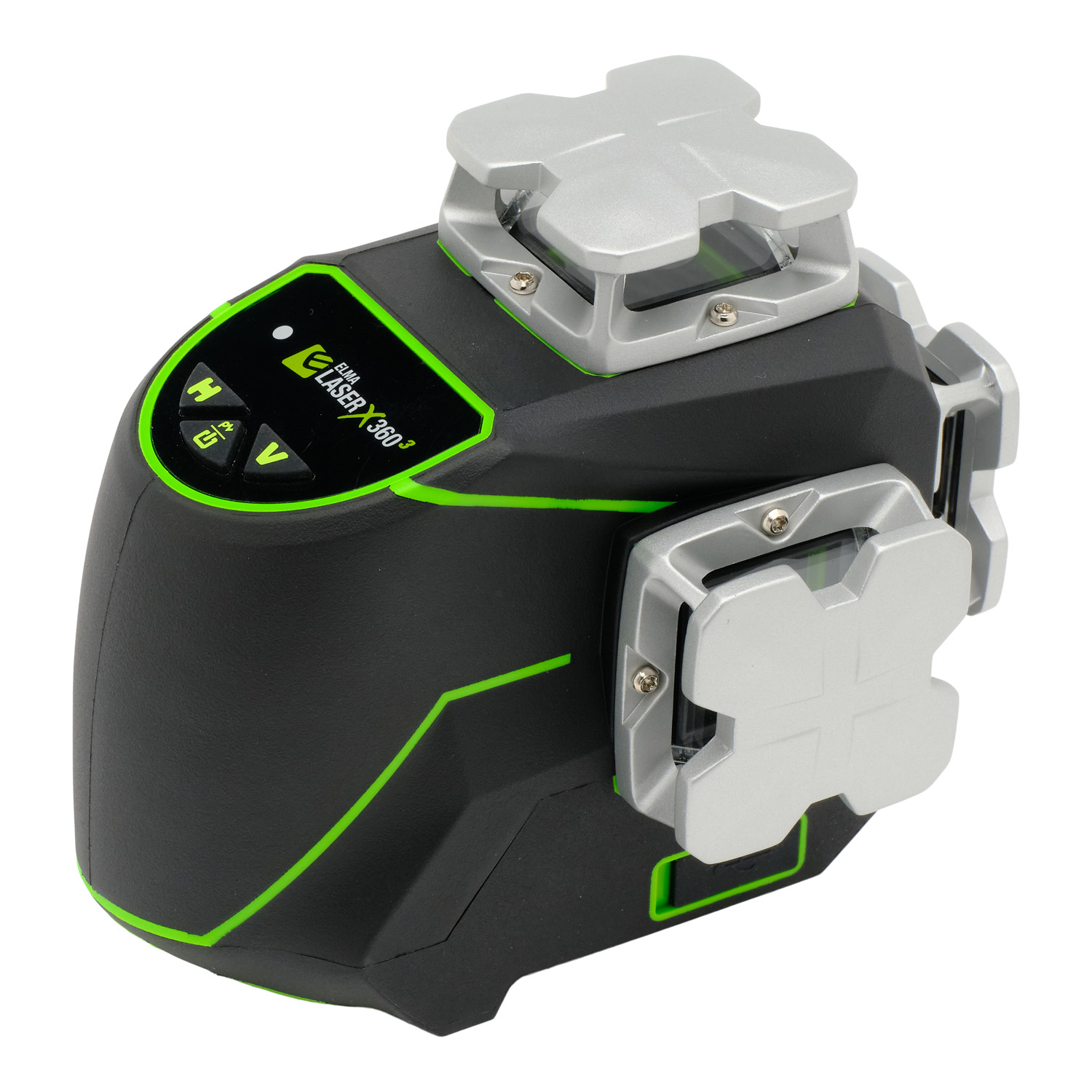 3D Multilijnlaser met groene laser 3×360° tot 40 meter