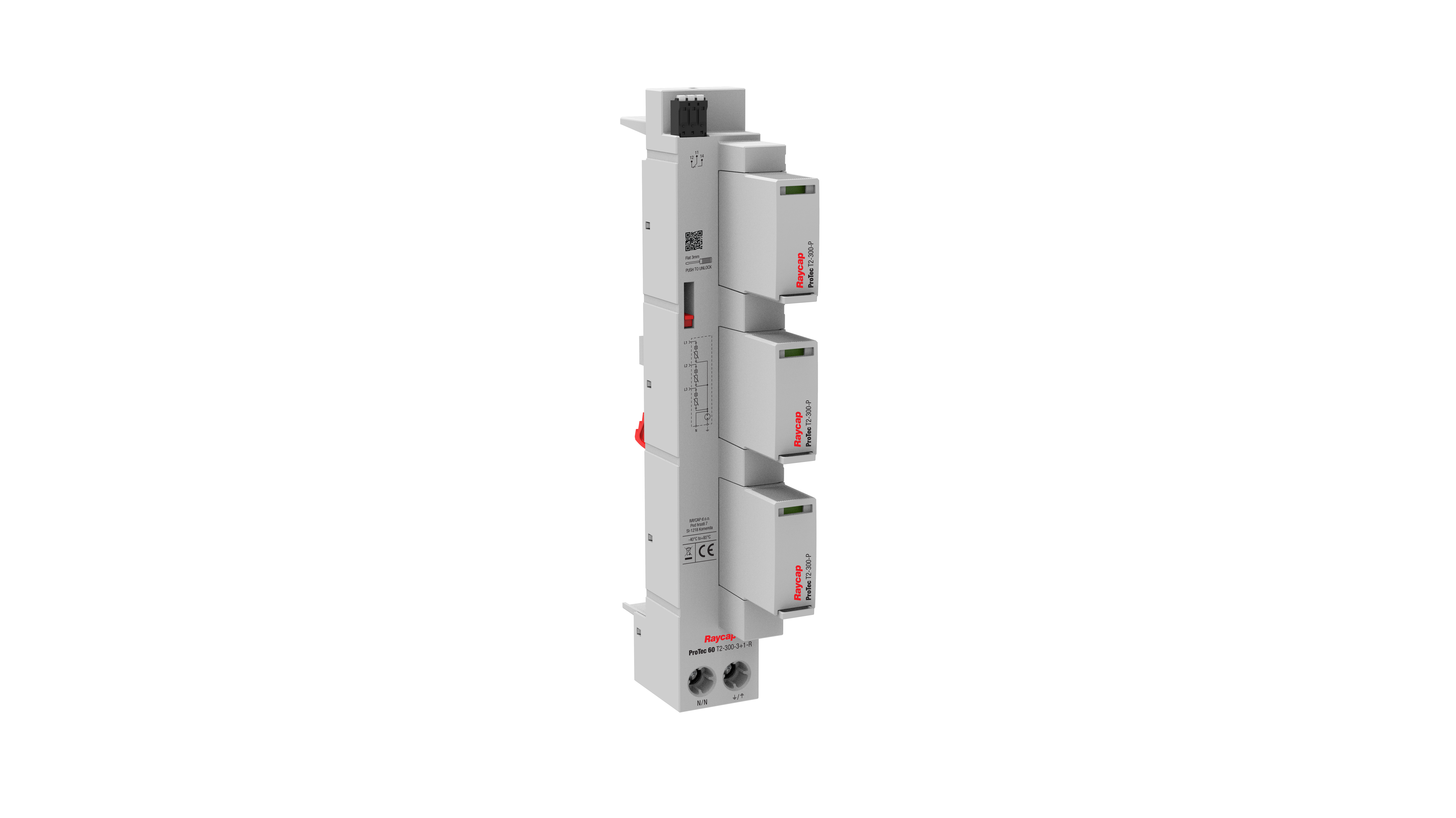 Busbar Overspanningsbeveiliging Type 2 TT, TN-S I Un 240V AC
