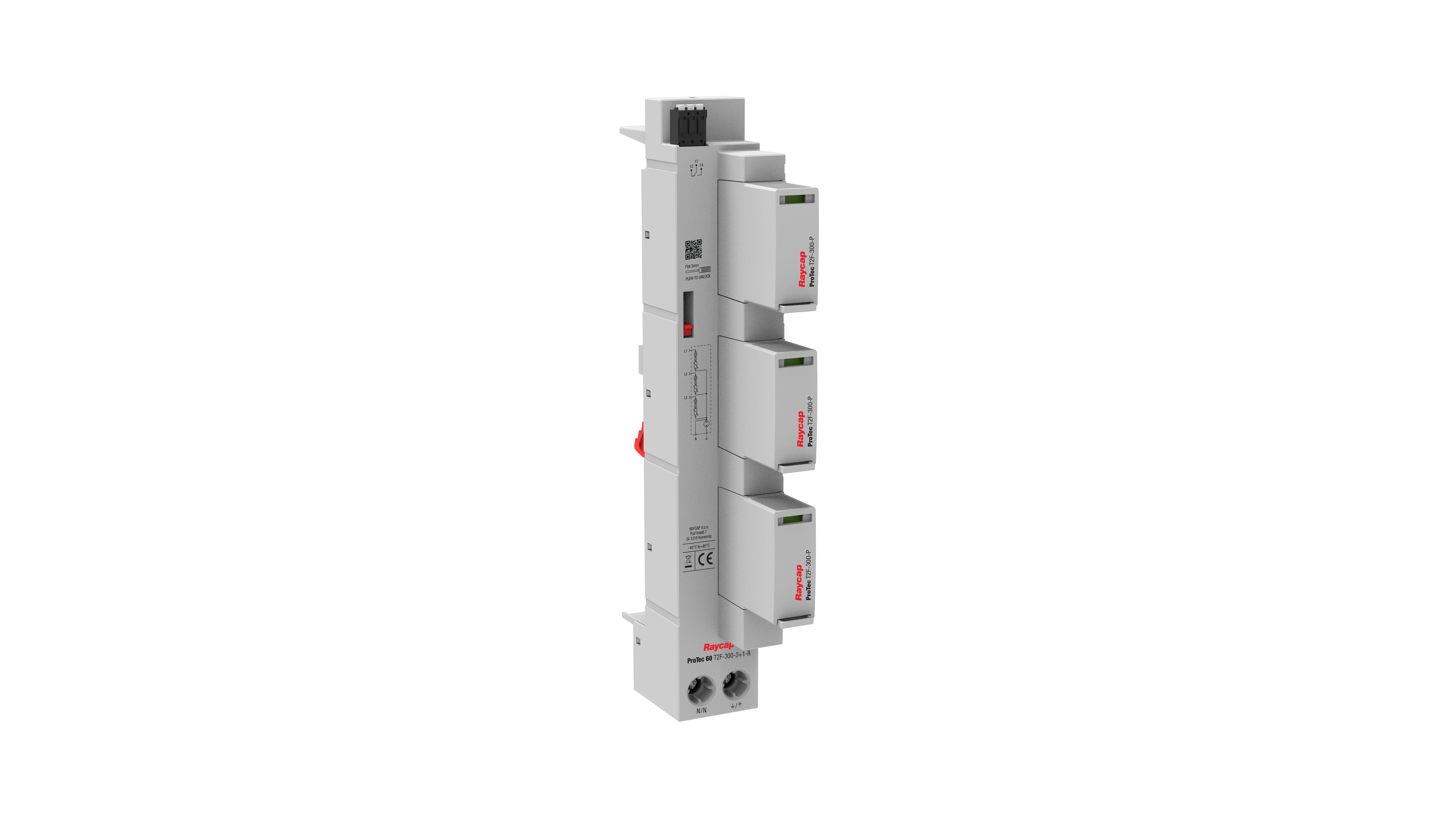 Busbar Overspanningsbeveiliging Type 2+3 TT, TN-S I Un 240V AC