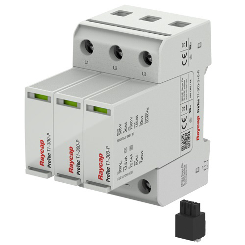 Overspanningsbeveiliging Type 1+2 TN-C I Un 240V AC I Iimp 12,5kA