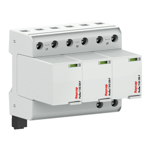 Overspanningsbeveiliging Type 1+2 TN-C I Un 240V AC I Iimp 25kA
