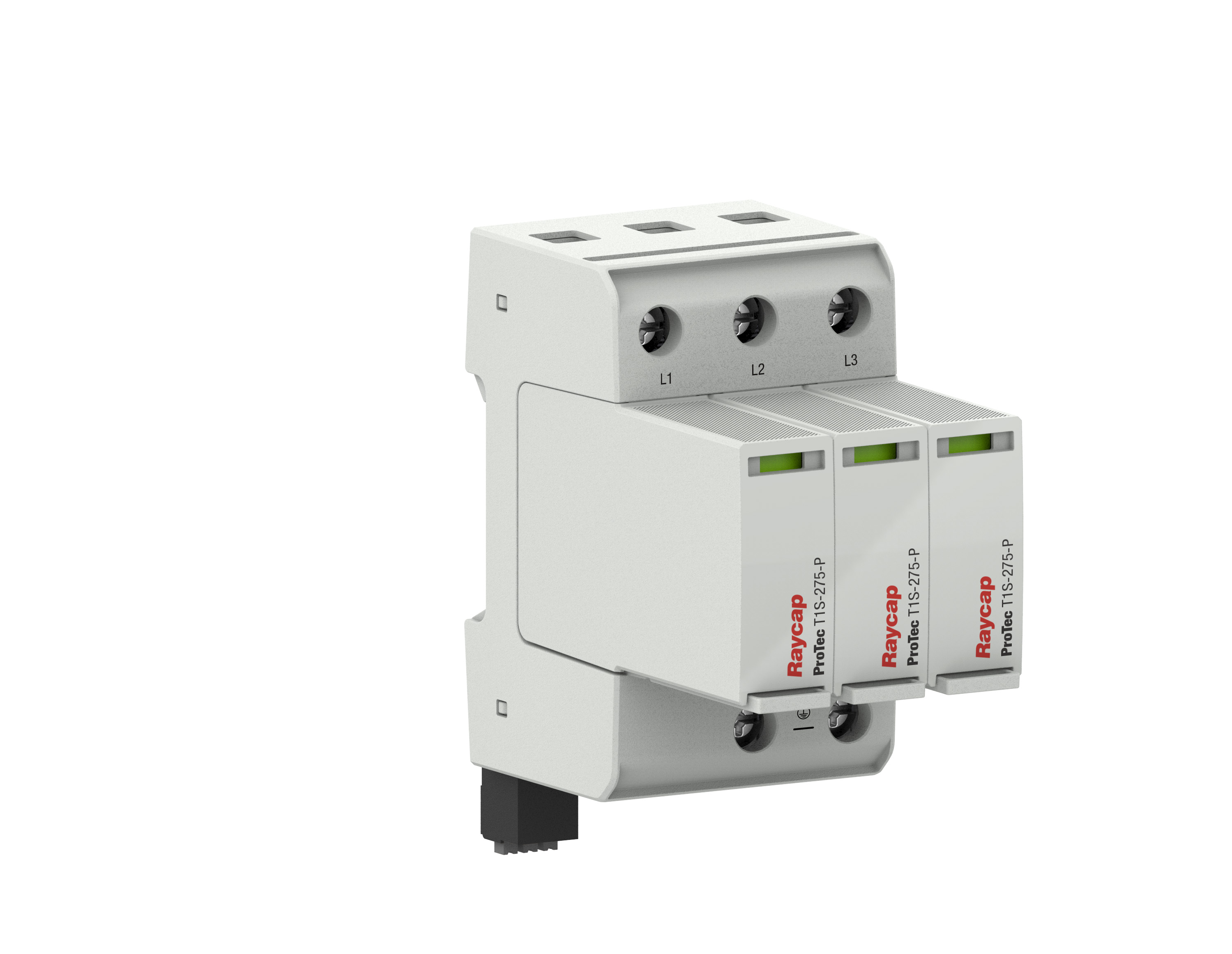 Overspanningsbeveiliging Type 1+2 TN-C I Un 240V AC I Iimp 25kA